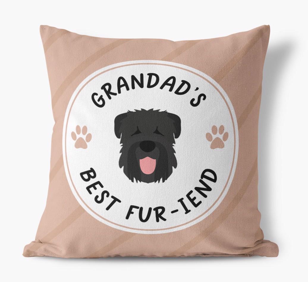 Grandad's Best Fur-iend: Personalised {breedFullName} Cushion