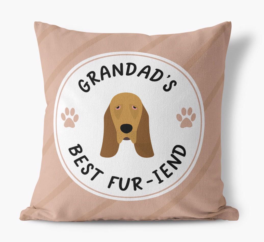 Grandad's Best Fur-iend: Personalised {breedFullName} Cushion