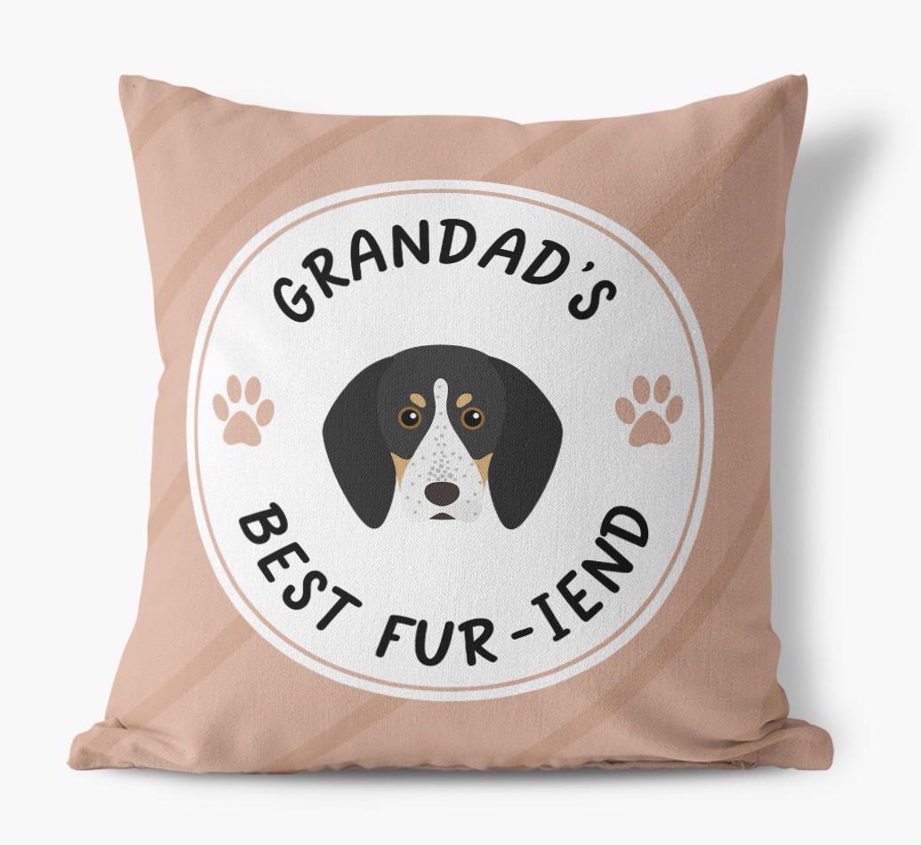 Grandad's Best Fur-iend: Personalised {breedFullName} Cushion