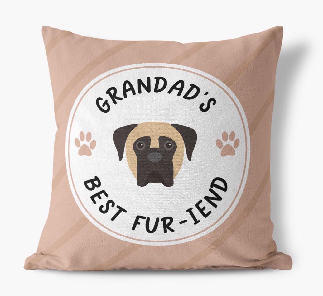 Grandad's Best Fur-iend: Personalised {breedFullName} Cushion