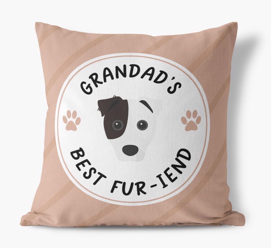Grandad's Best Fur-iend: Personalised {breedFullName} Cushion