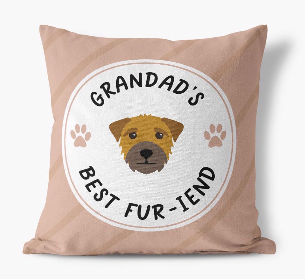 Grandad's Best Fur-iend: Personalised {breedFullName} Cushion