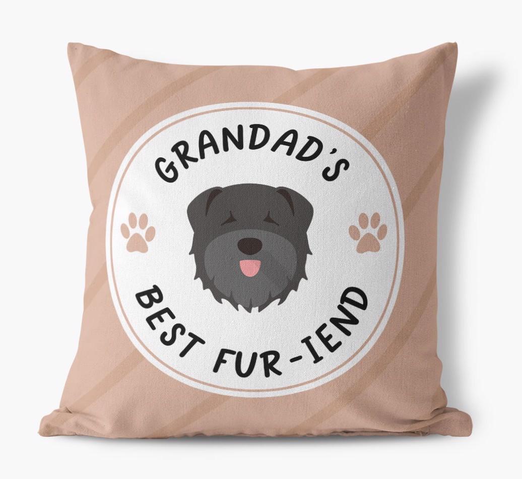 Grandad's Best Fur-iend: Personalised {breedFullName} Cushion