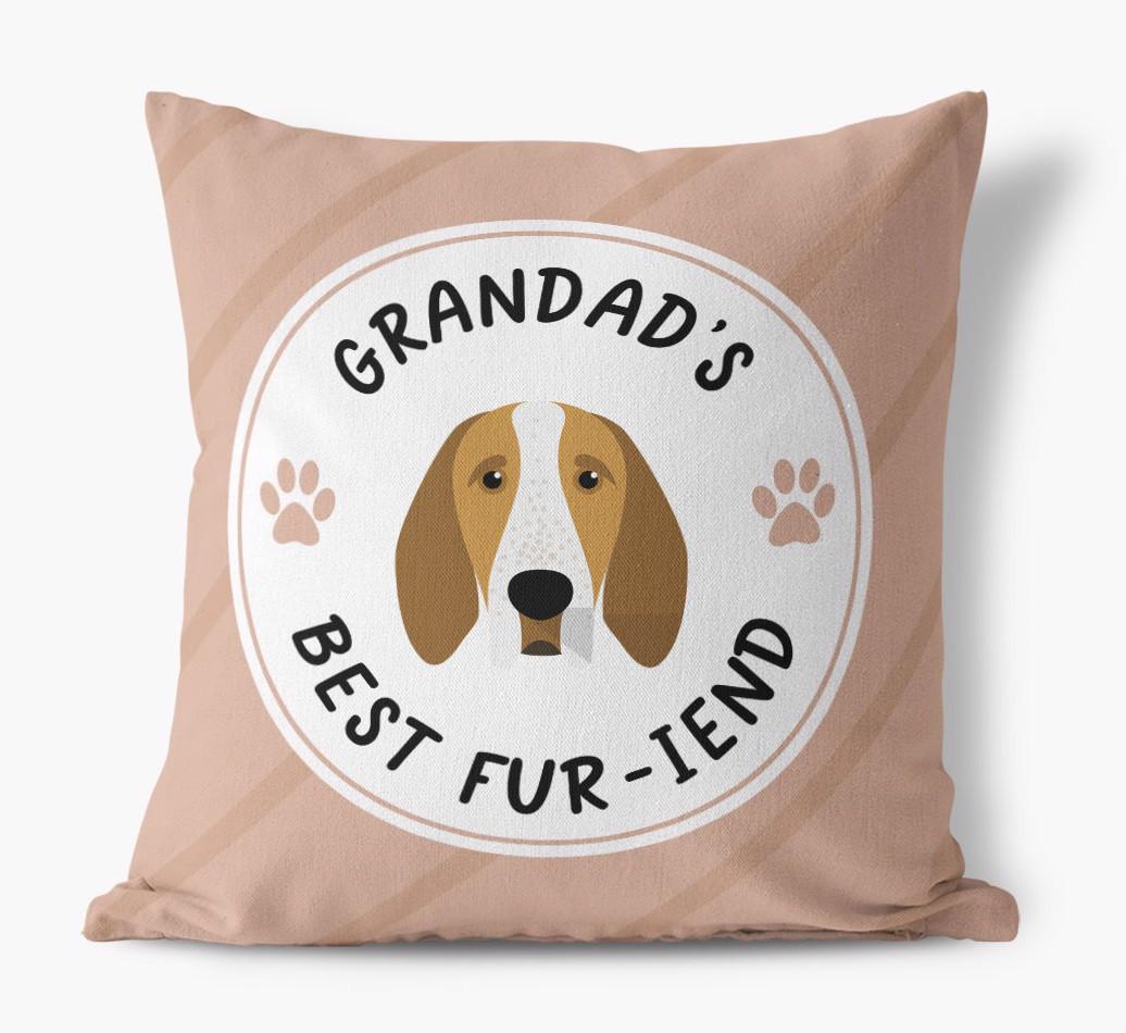 Grandad's Best Fur-iend: Personalised {breedFullName} Cushion