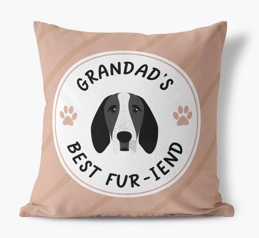 Grandad's Best Fur-iend: Personalised {breedFullName} Cushion