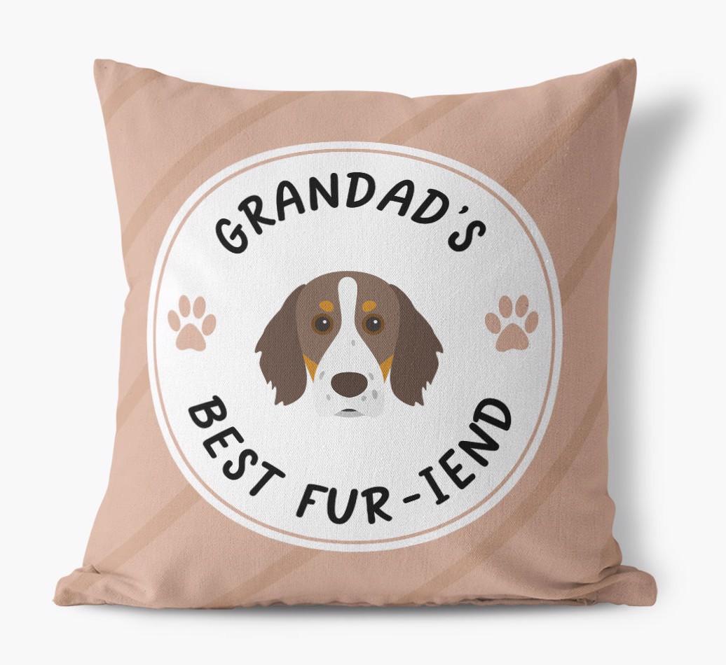 Grandad's Best Fur-iend: Personalised {breedFullName} Cushion