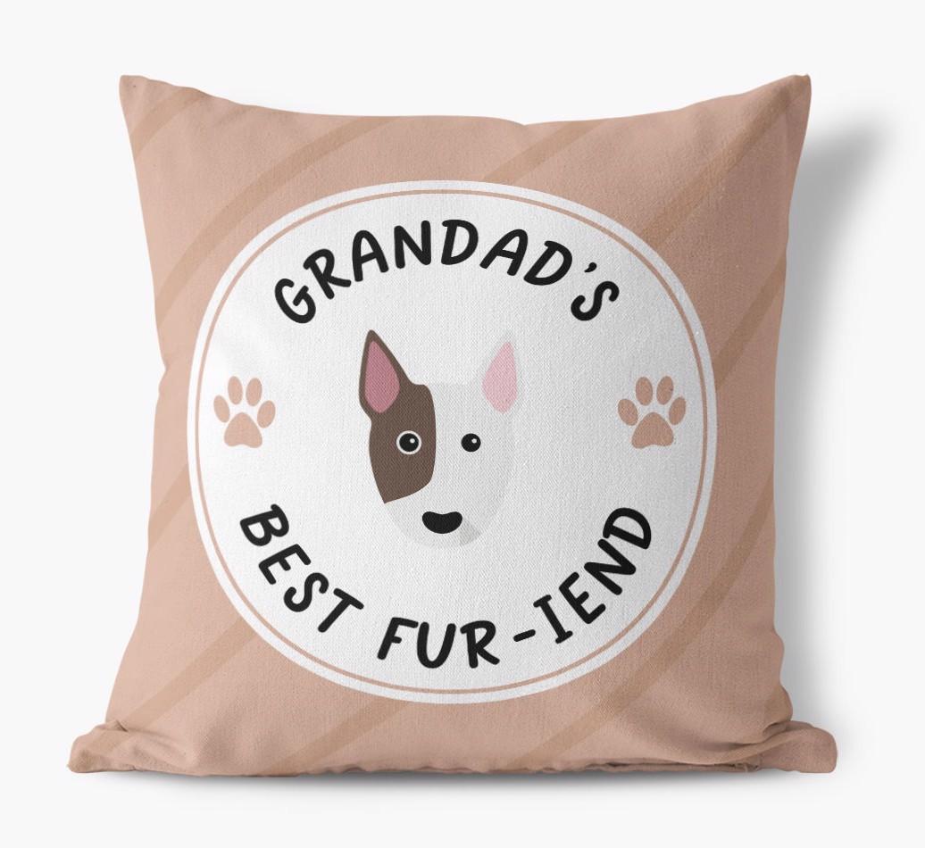 Grandad's Best Fur-iend: Personalised {breedFullName} Cushion