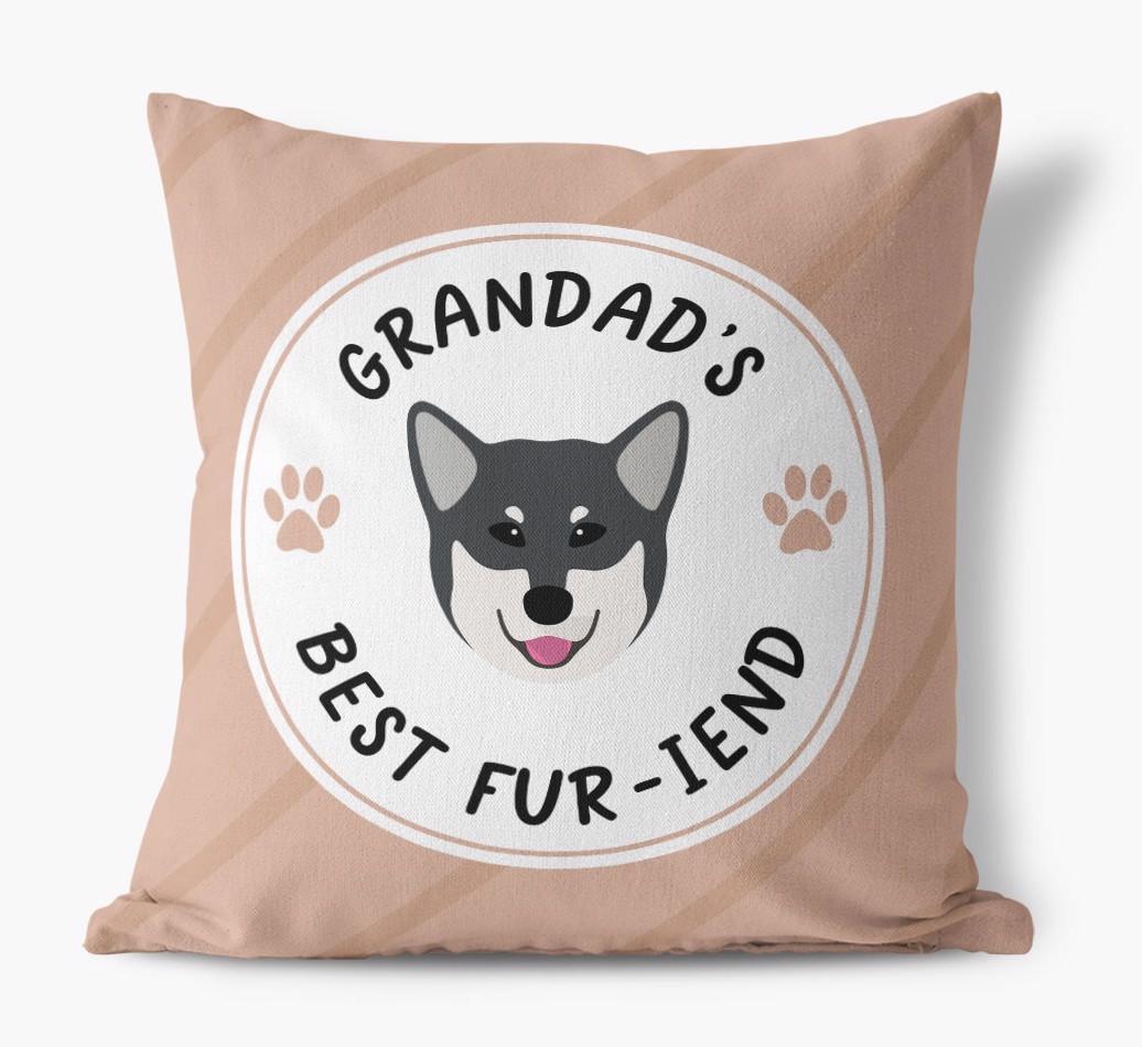 Grandad's Best Fur-iend: Personalised {breedFullName} Cushion