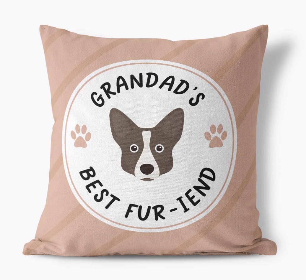Grandad's Best Fur-iend: Personalised {breedFullName} Cushion