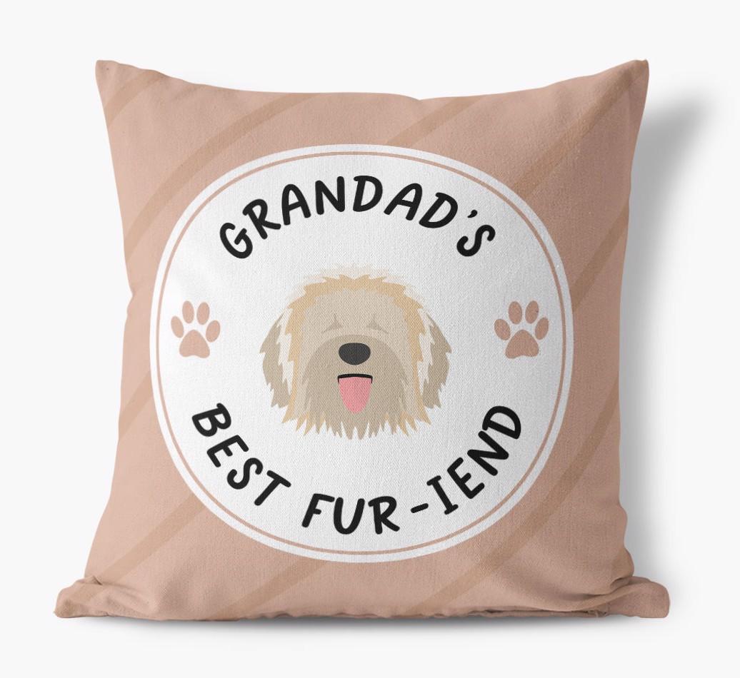 Grandad's Best Fur-iend: Personalised {breedFullName} Cushion