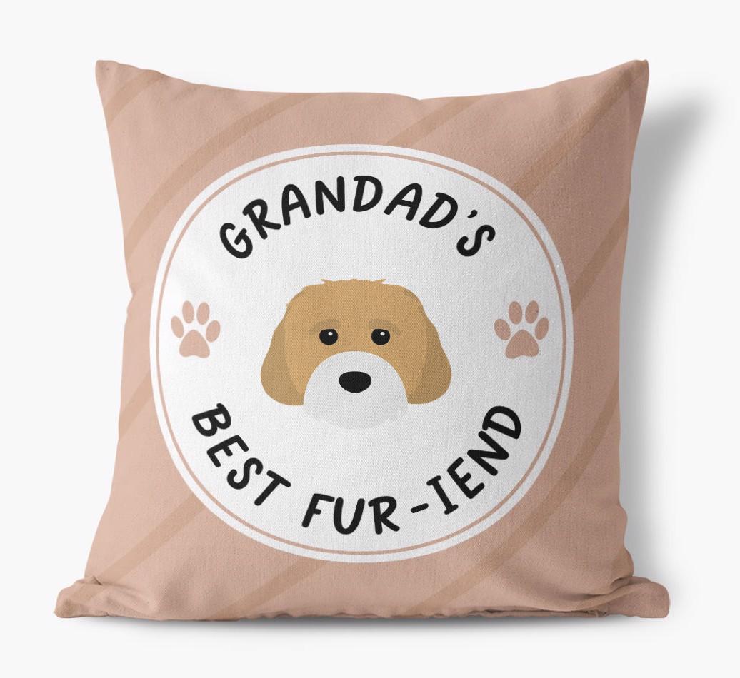 Grandad's Best Fur-iend: Personalised {breedFullName} Cushion