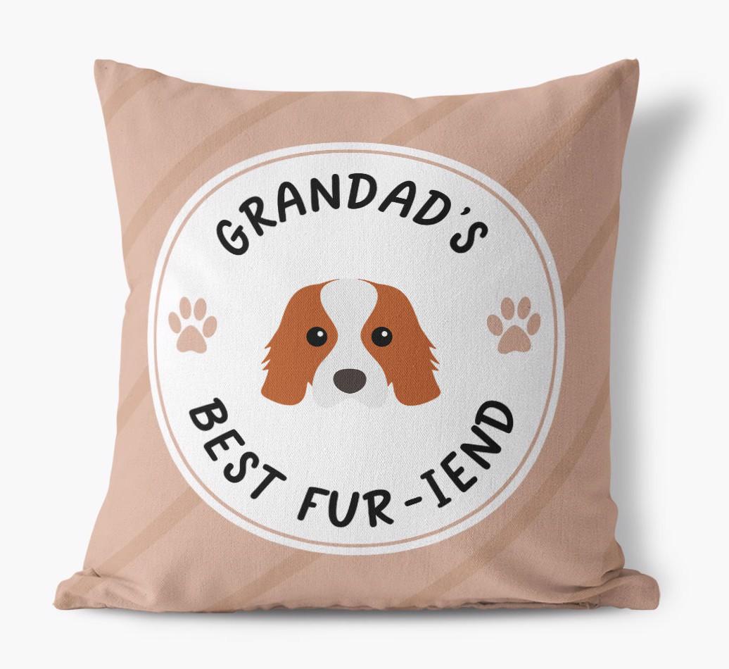 Grandad's Best Fur-iend: Personalised {breedFullName} Cushion