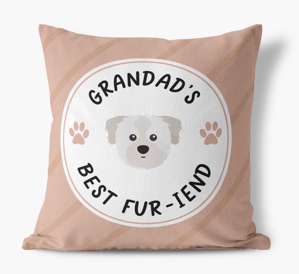 Grandad's Best Fur-iend: Personalised {breedFullName} Cushion