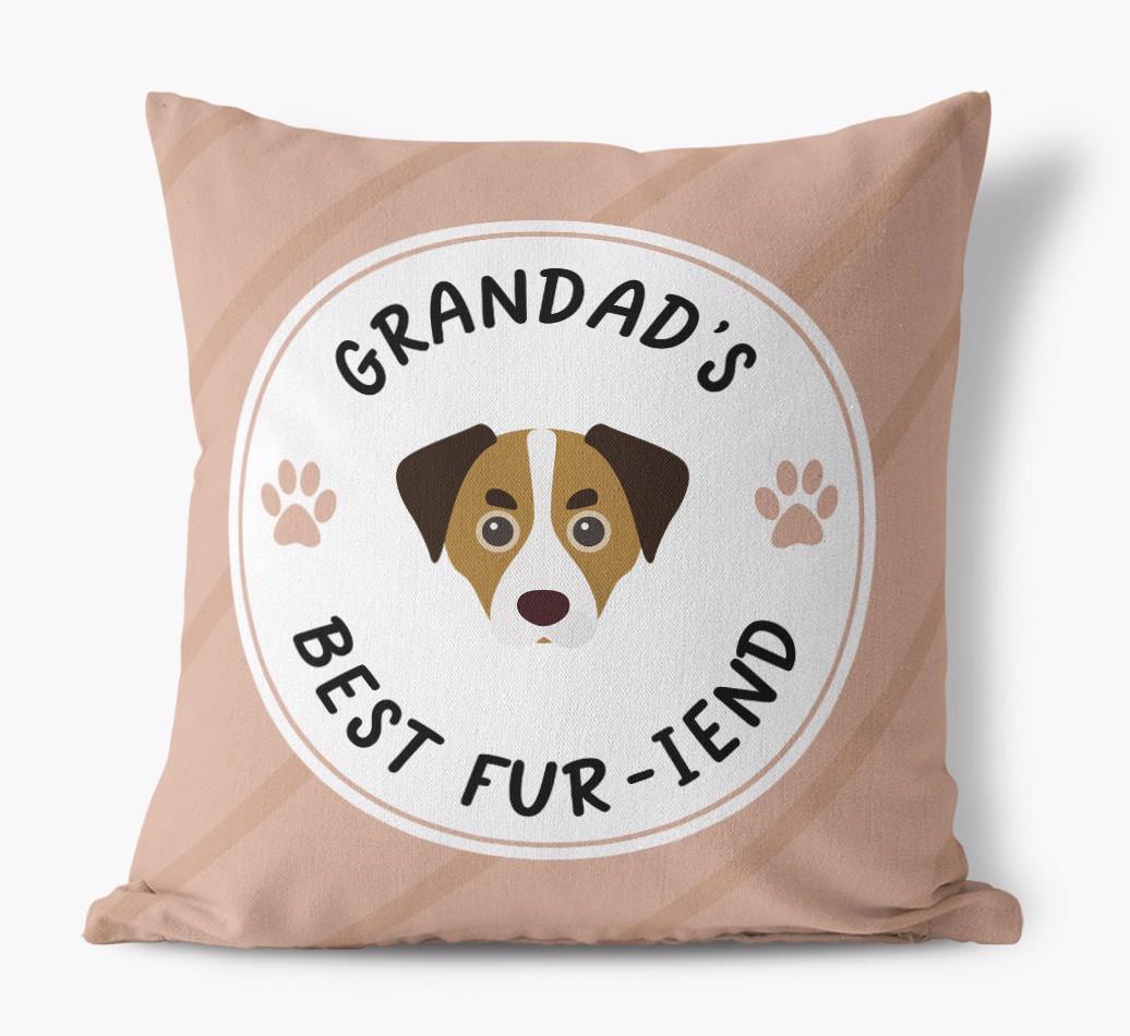 Grandad's Best Fur-iend: Personalised {breedFullName} Cushion