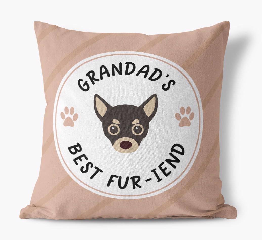 Grandad's Best Fur-iend: Personalised {breedFullName} Cushion