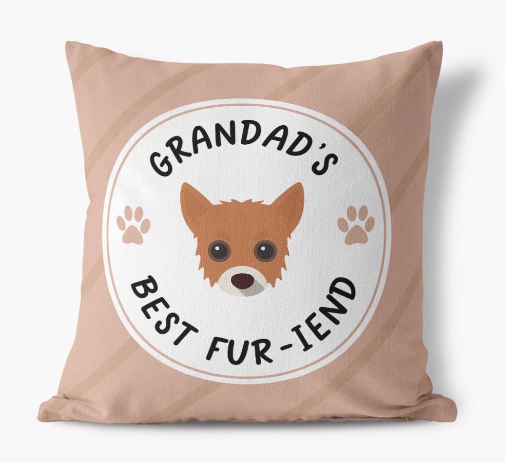 Grandad's Best Fur-iend: Personalised {breedFullName} Cushion