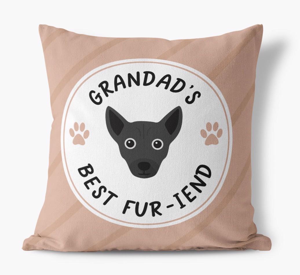 Grandad's Best Fur-iend: Personalised {breedFullName} Cushion