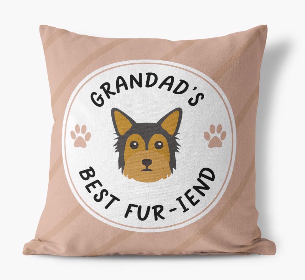 Grandad's Best Fur-iend: Personalised {breedFullName} Cushion