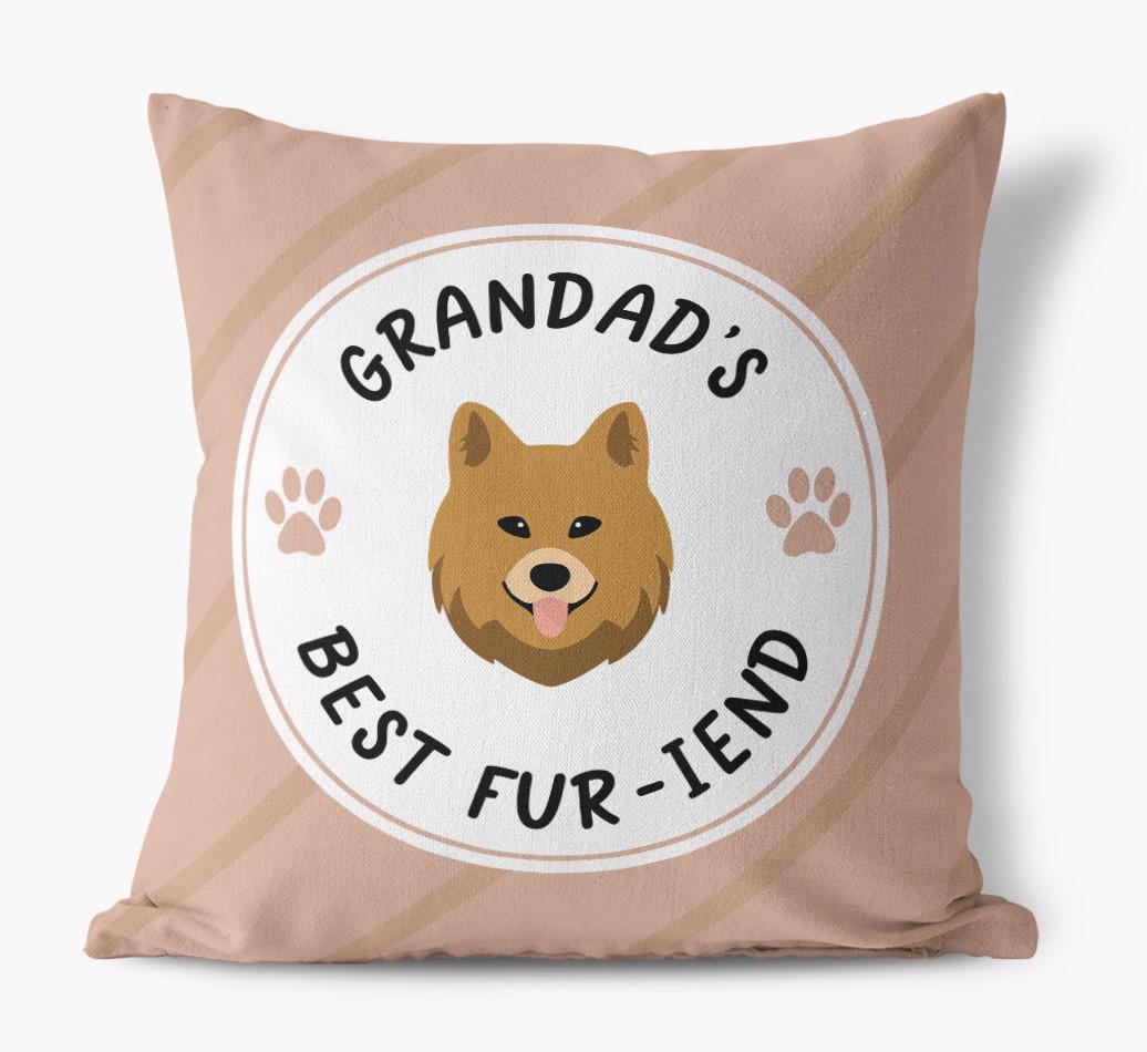 Grandad's Best Fur-iend: Personalised {breedFullName} Cushion