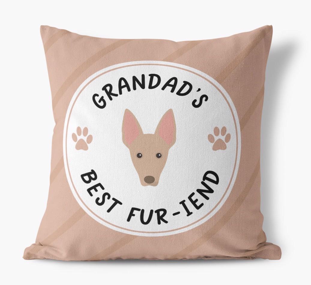 Grandad's Best Fur-iend: Personalised {breedFullName} Cushion
