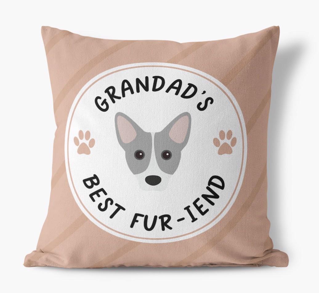 Grandad's Best Fur-iend: Personalised {breedFullName} Cushion
