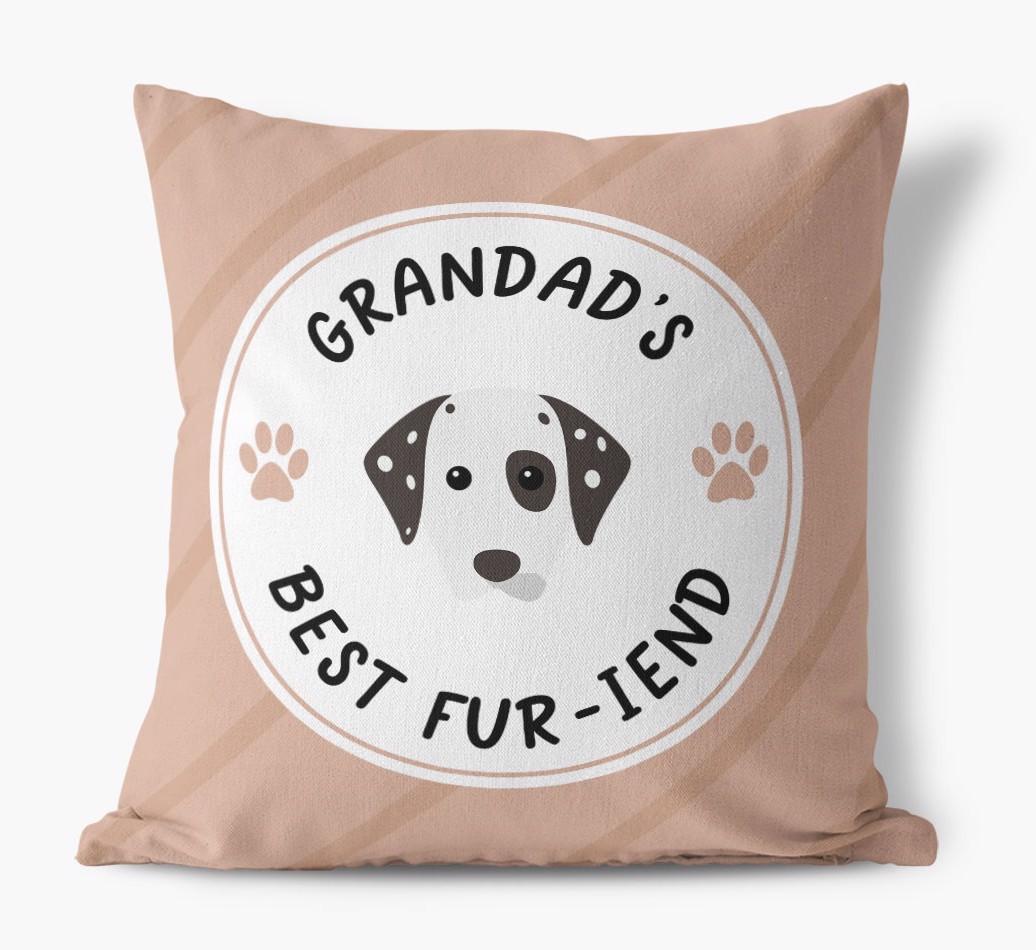 Grandad's Best Fur-iend: Personalised {breedFullName} Cushion
