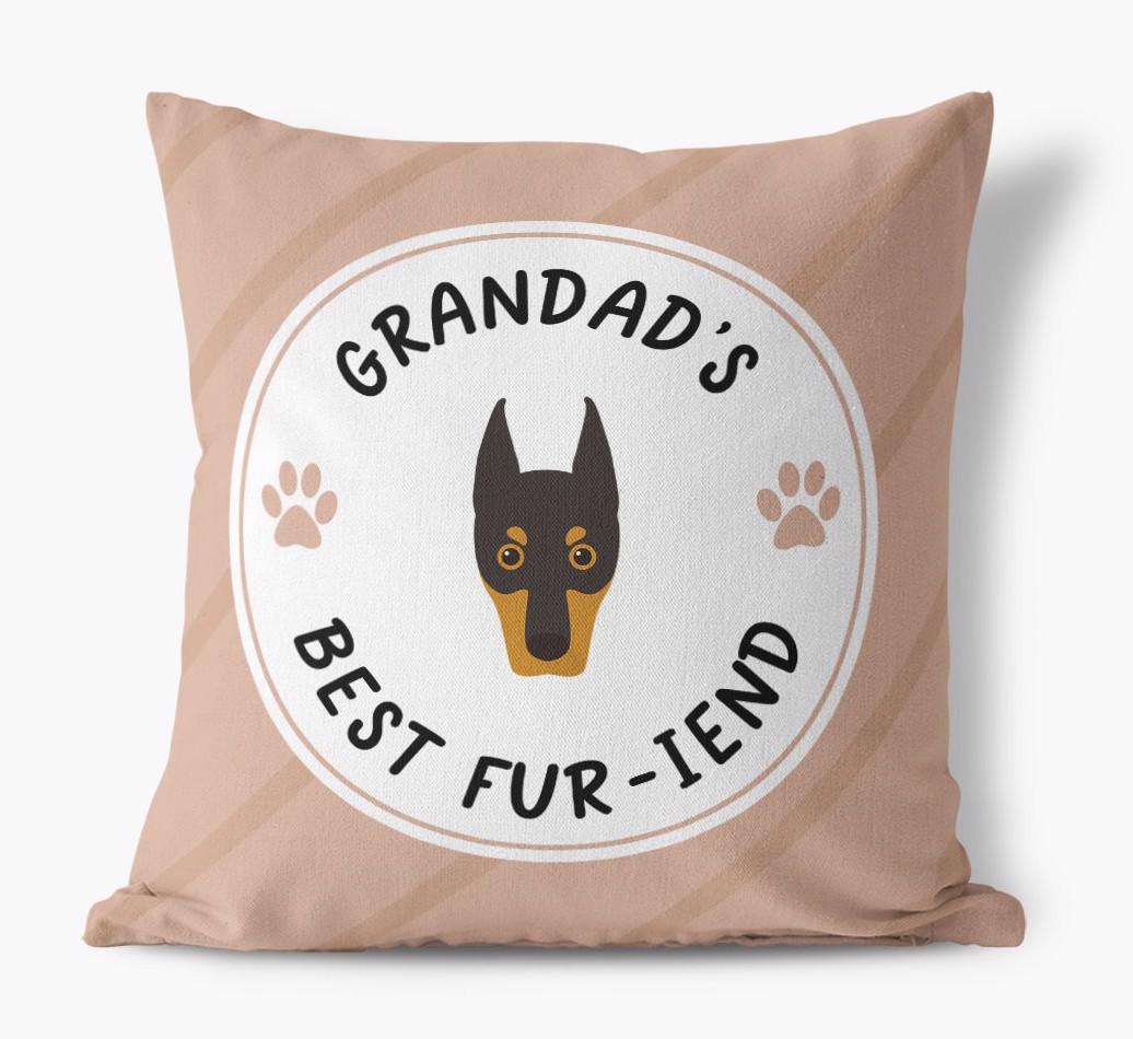 Grandad's Best Fur-iend: Personalised {breedFullName} Cushion
