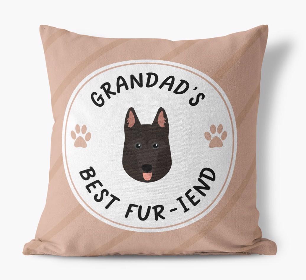 Grandad's Best Fur-iend: Personalised {breedFullName} Cushion