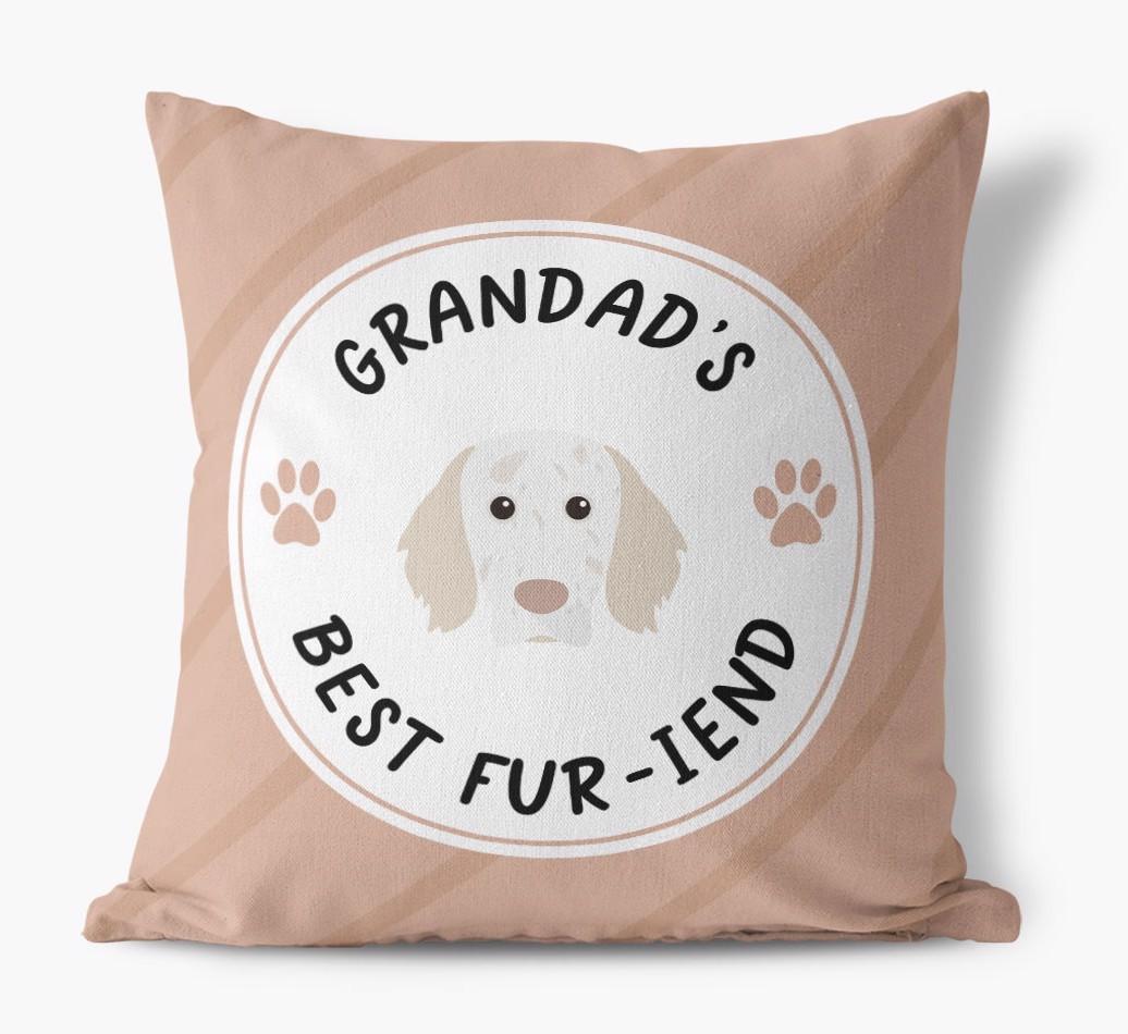 Grandad's Best Fur-iend: Personalised {breedFullName} Cushion