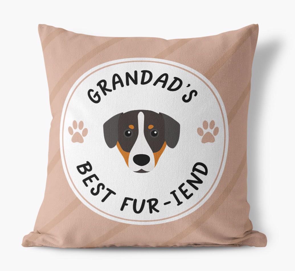 Grandad's Best Fur-iend: Personalised {breedFullName} Cushion