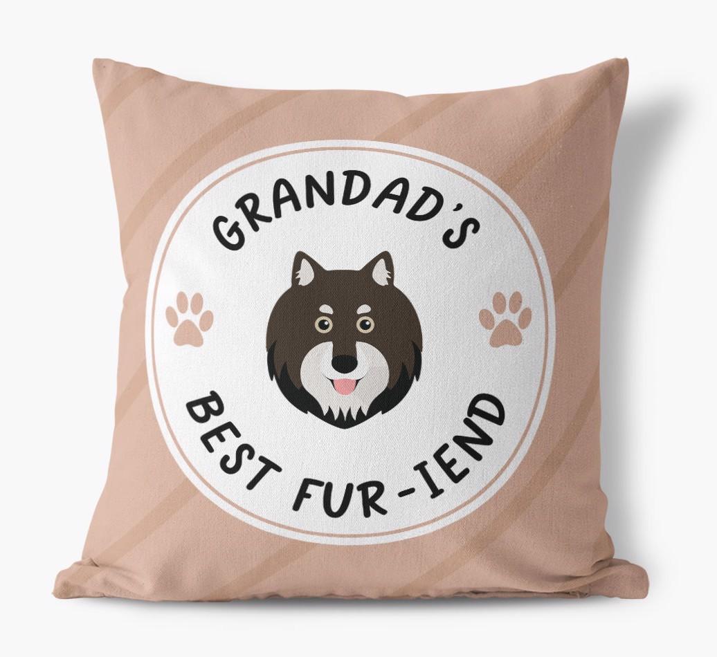 Grandad's Best Fur-iend: Personalised {breedFullName} Cushion