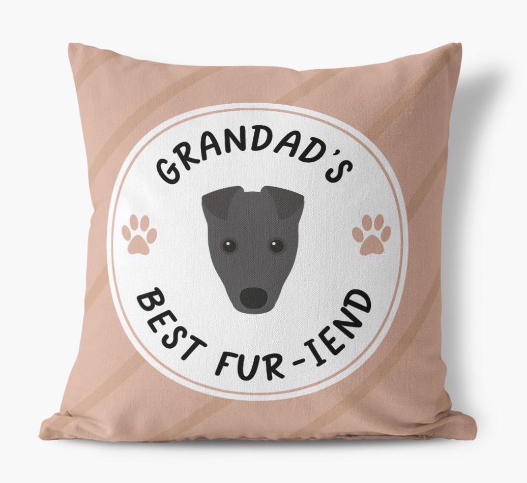 Grandad's Best Fur-iend: Personalised {breedFullName} Cushion
