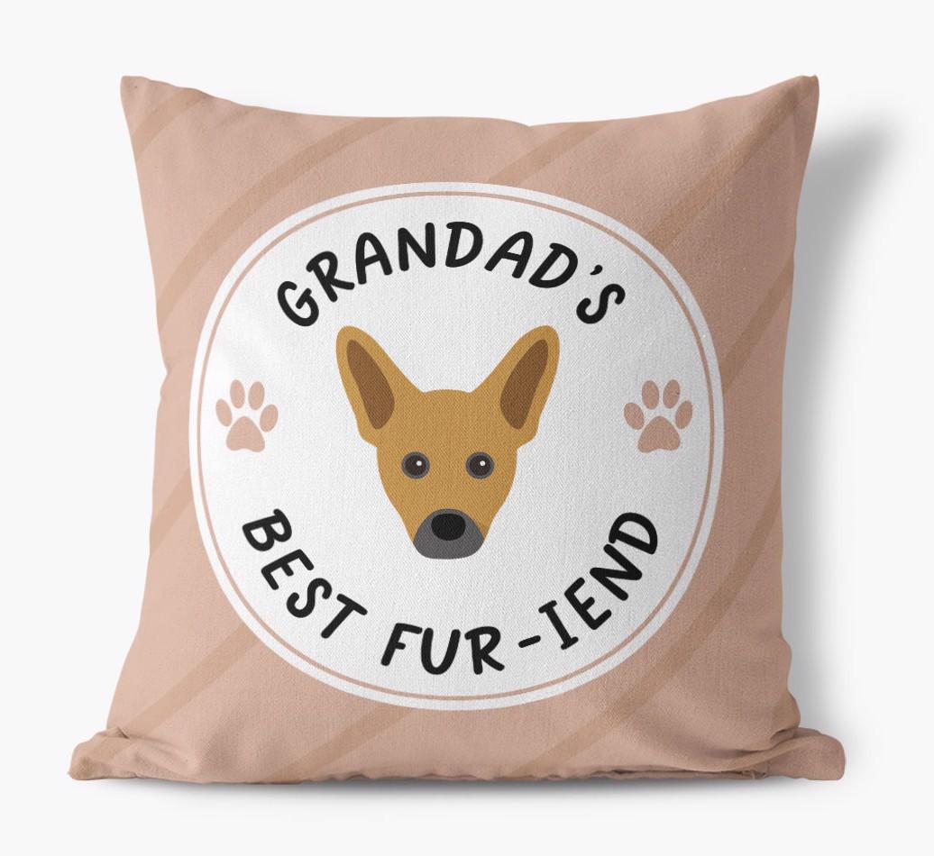 Grandad's Best Fur-iend: Personalised {breedFullName} Cushion