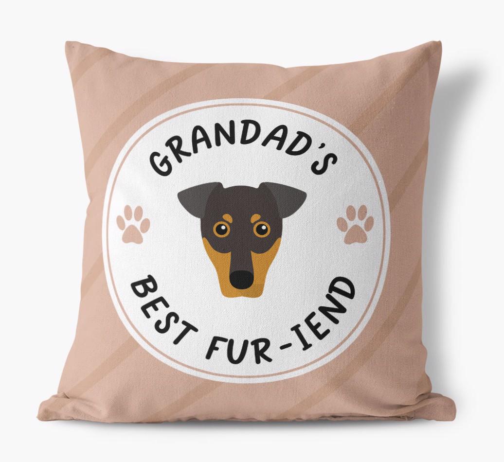 Grandad's Best Fur-iend: Personalised {breedFullName} Cushion