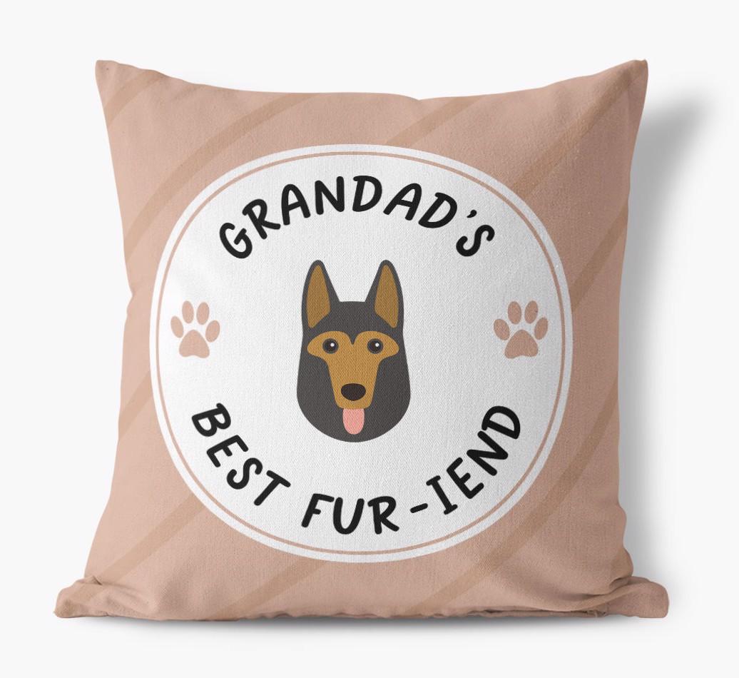 Grandad's Best Fur-iend: Personalised {breedFullName} Cushion