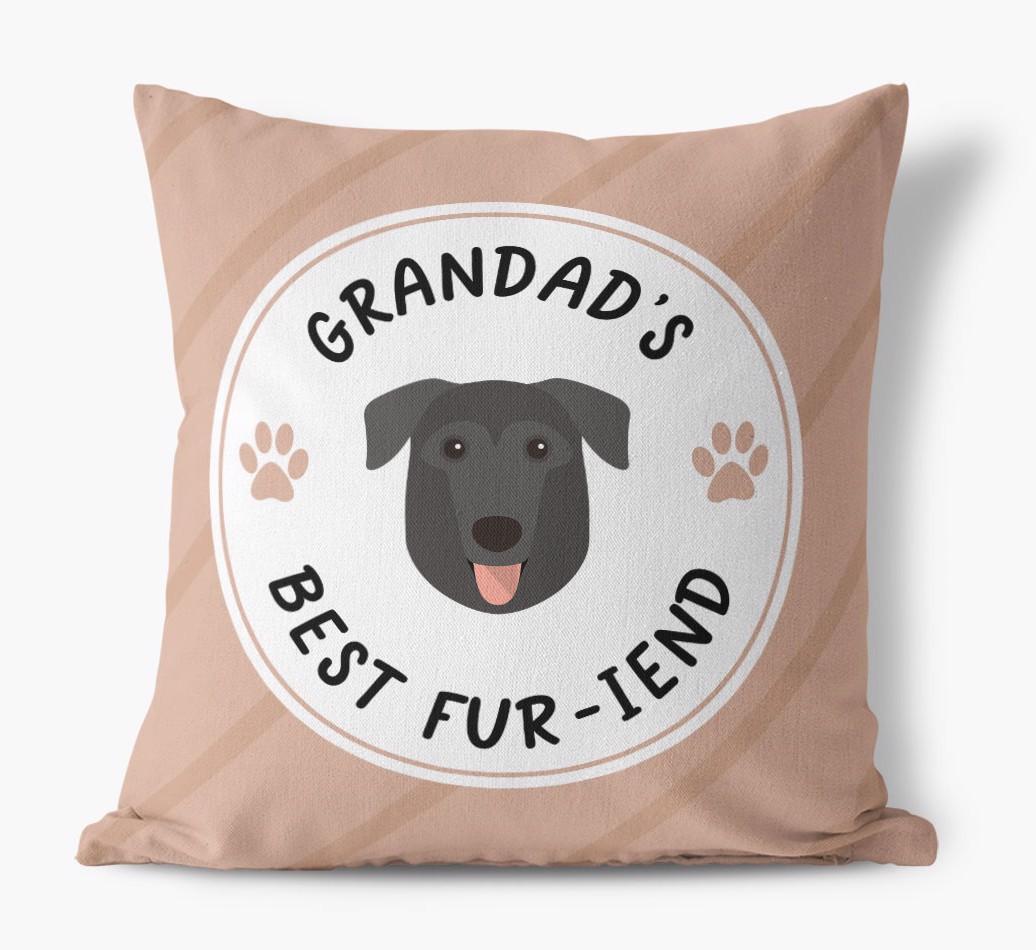 Grandad's Best Fur-iend: Personalised {breedFullName} Cushion
