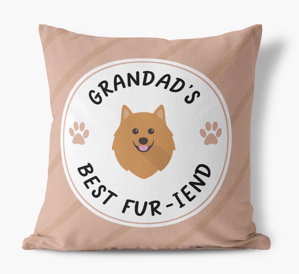 Grandad's Best Fur-iend: Personalised {breedFullName} Cushion