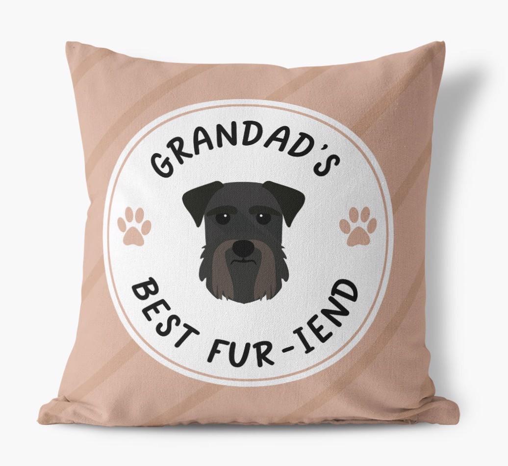 Grandad's Best Fur-iend: Personalised {breedFullName} Cushion