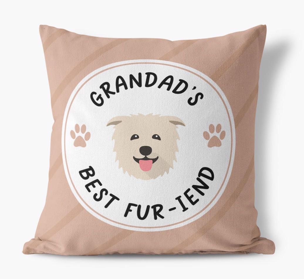 Grandad's Best Fur-iend: Personalised {breedFullName} Cushion