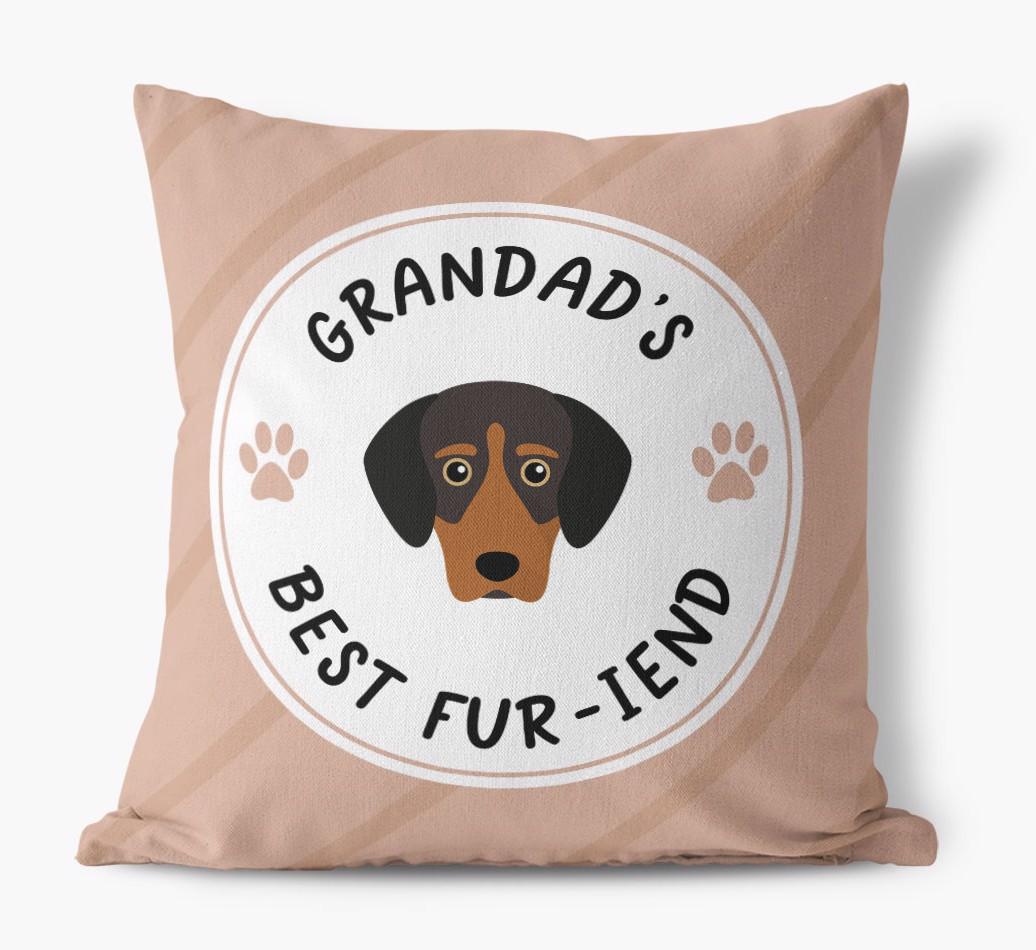 Grandad's Best Fur-iend: Personalised {breedFullName} Cushion