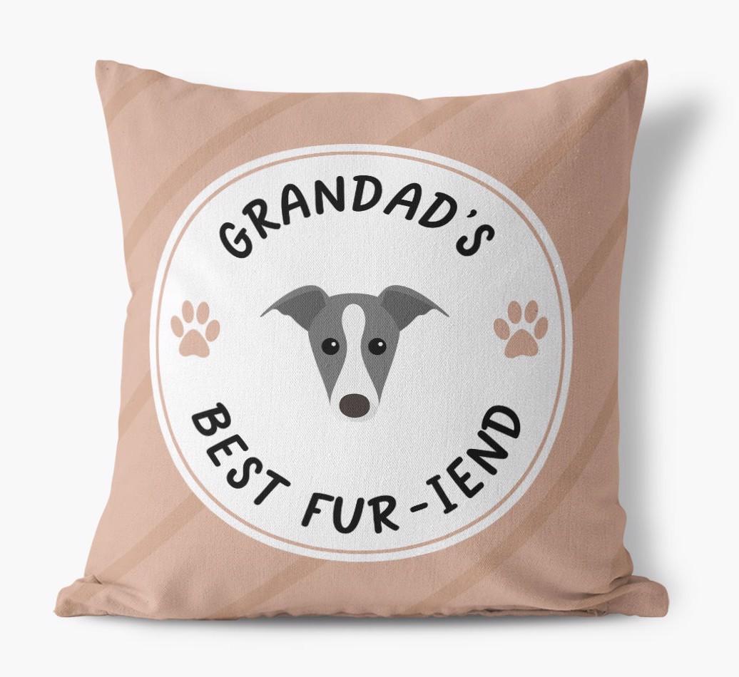 Grandad's Best Fur-iend: Personalised {breedFullName} Cushion