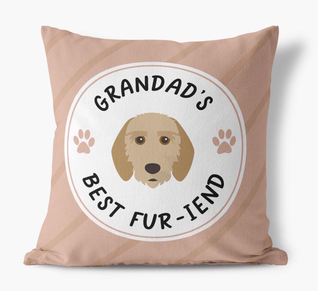 Grandad's Best Fur-iend: Personalised {breedFullName} Cushion