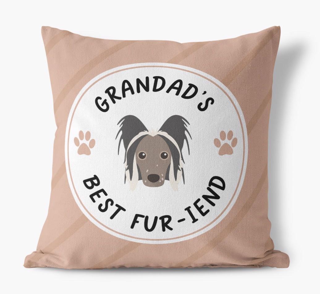 Grandad's Best Fur-iend: Personalised {breedFullName} Cushion