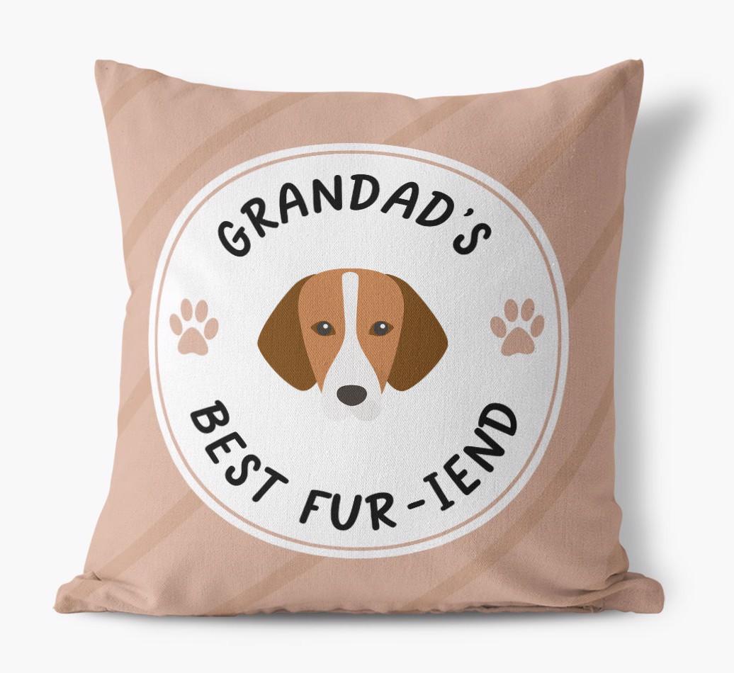 Grandad's Best Fur-iend: Personalised {breedFullName} Cushion