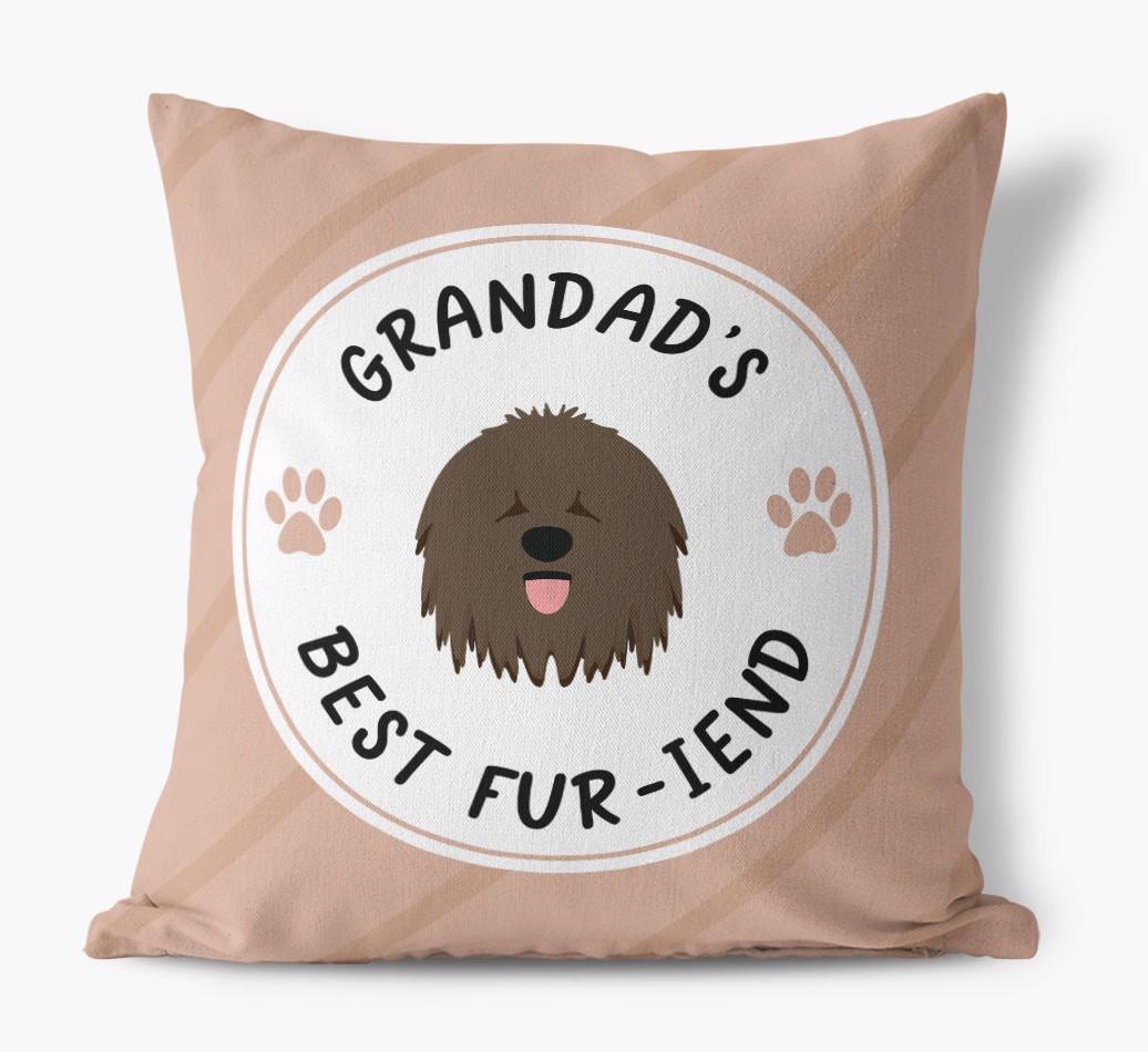Grandad's Best Fur-iend: Personalised {breedFullName} Cushion