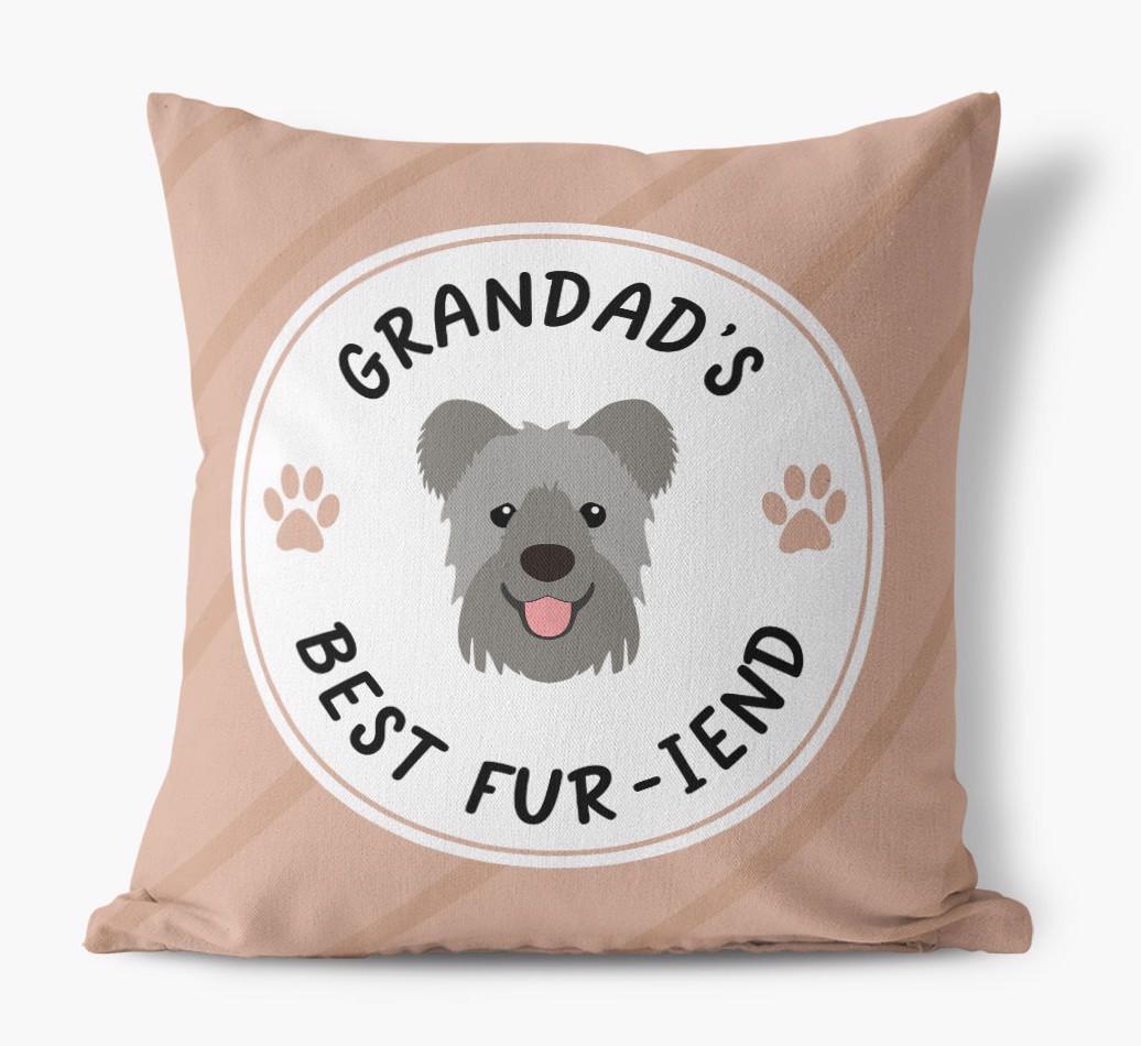 Grandad's Best Fur-iend: Personalised {breedFullName} Cushion