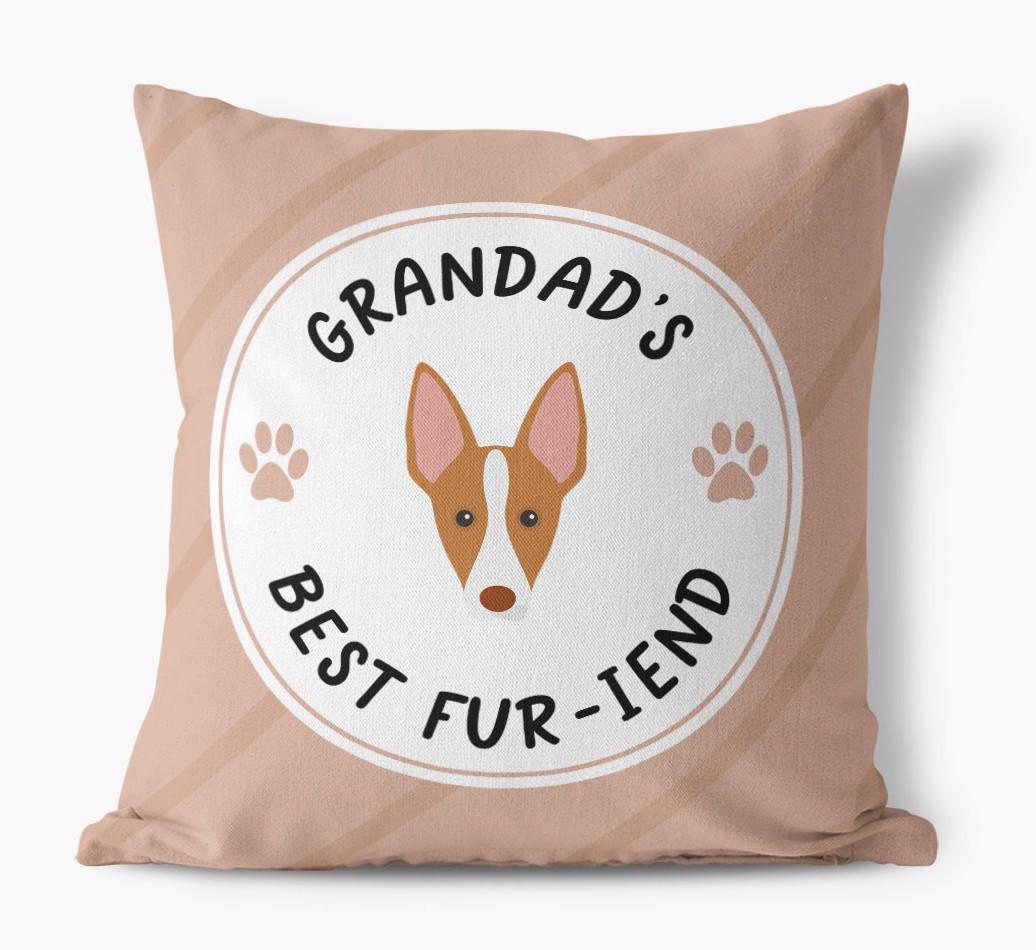 Grandad's Best Fur-iend: Personalised {breedFullName} Cushion