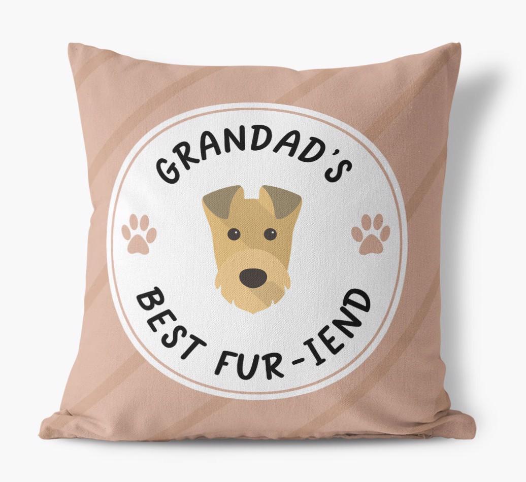 Grandad's Best Fur-iend: Personalised {breedFullName} Cushion