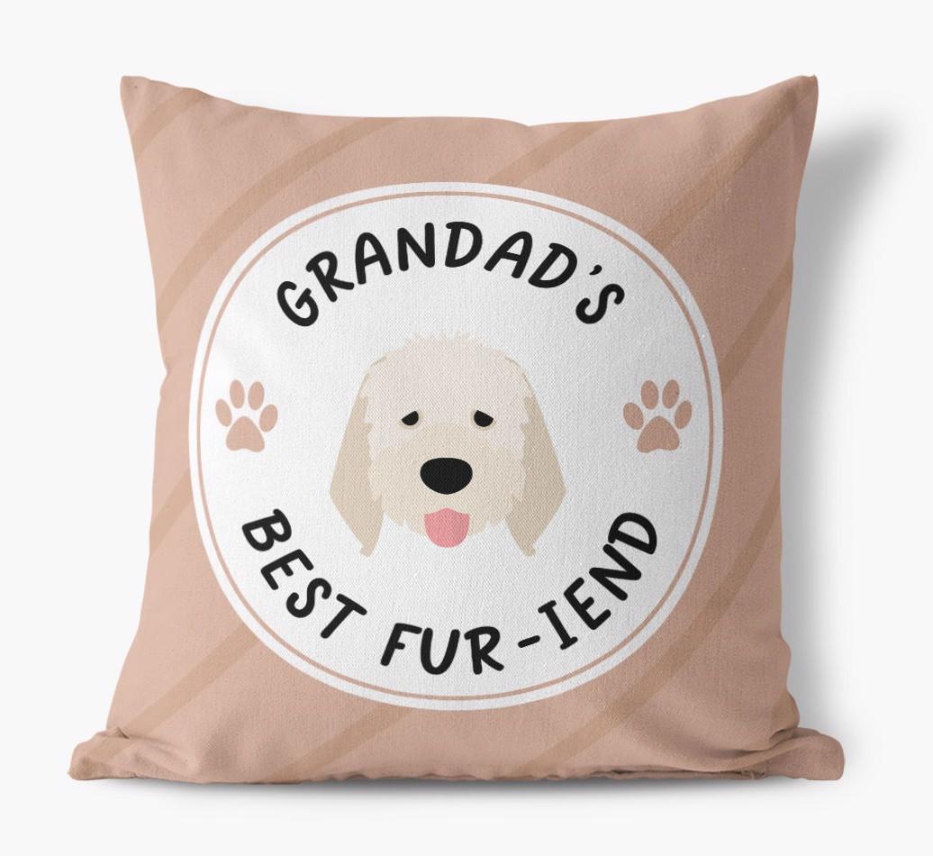 Grandad's Best Fur-iend: Personalised {breedFullName} Cushion