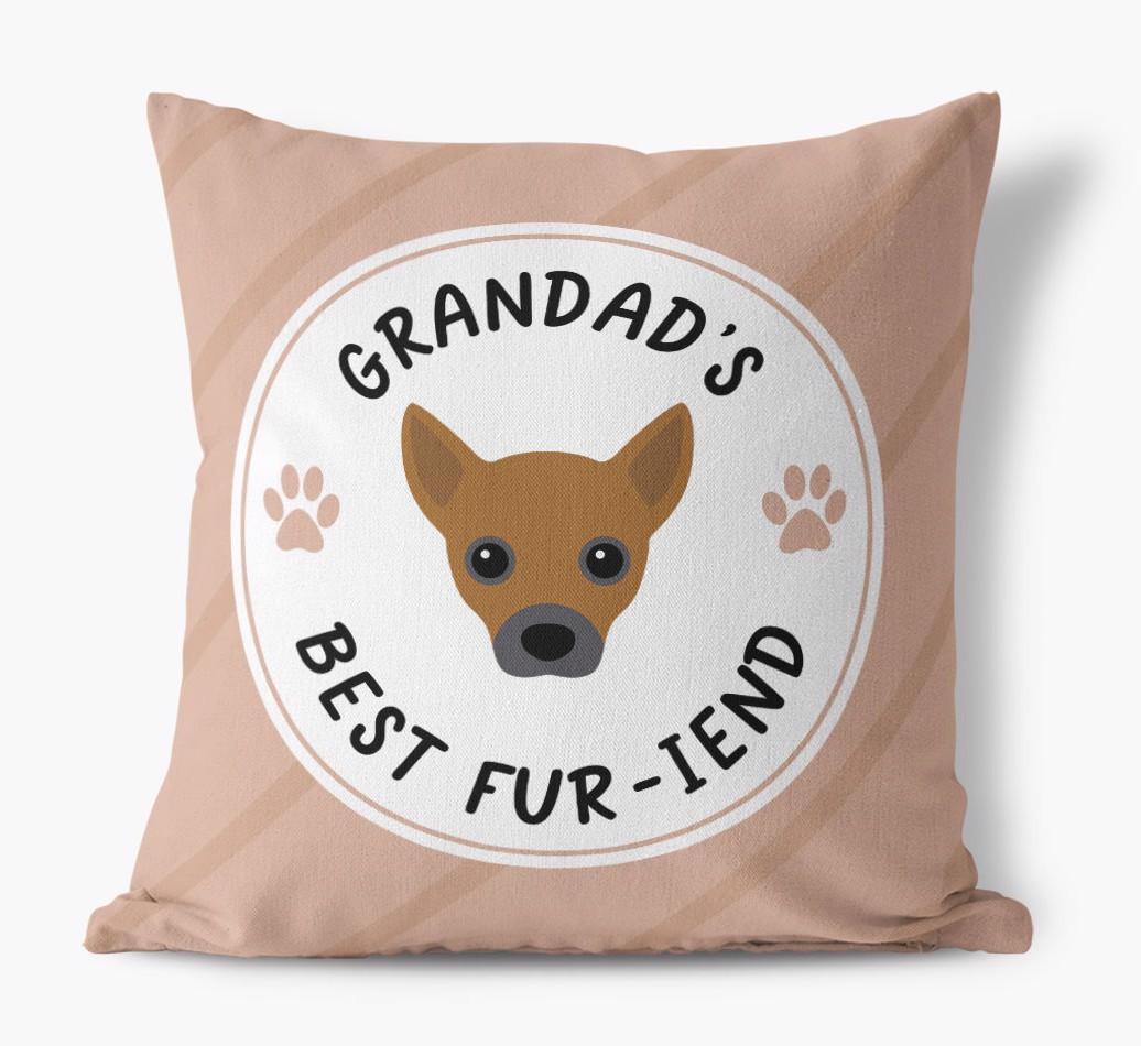 Grandad's Best Fur-iend: Personalised {breedFullName} Cushion